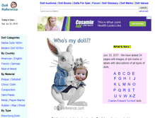 Tablet Screenshot of dollreference.com